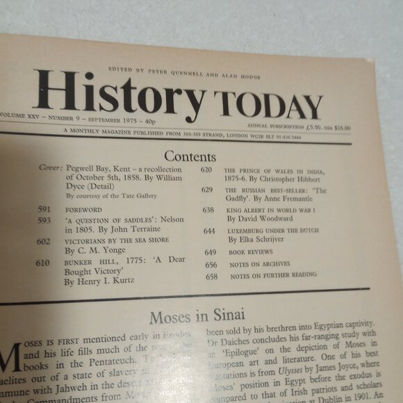 History Today Magazine-September 1975 - Picture 2 of 3